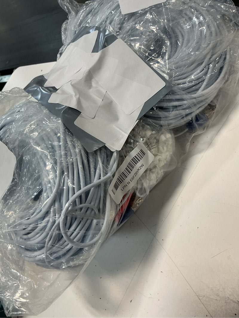 Condition photo showing Good Condition for bnc cable 200ft 4 pack bnc video power cable,security camera cable for cctv camera dvr security systems(included 8x bnc adapters,100 pcs cable clips)-white 200 ft 4 pk