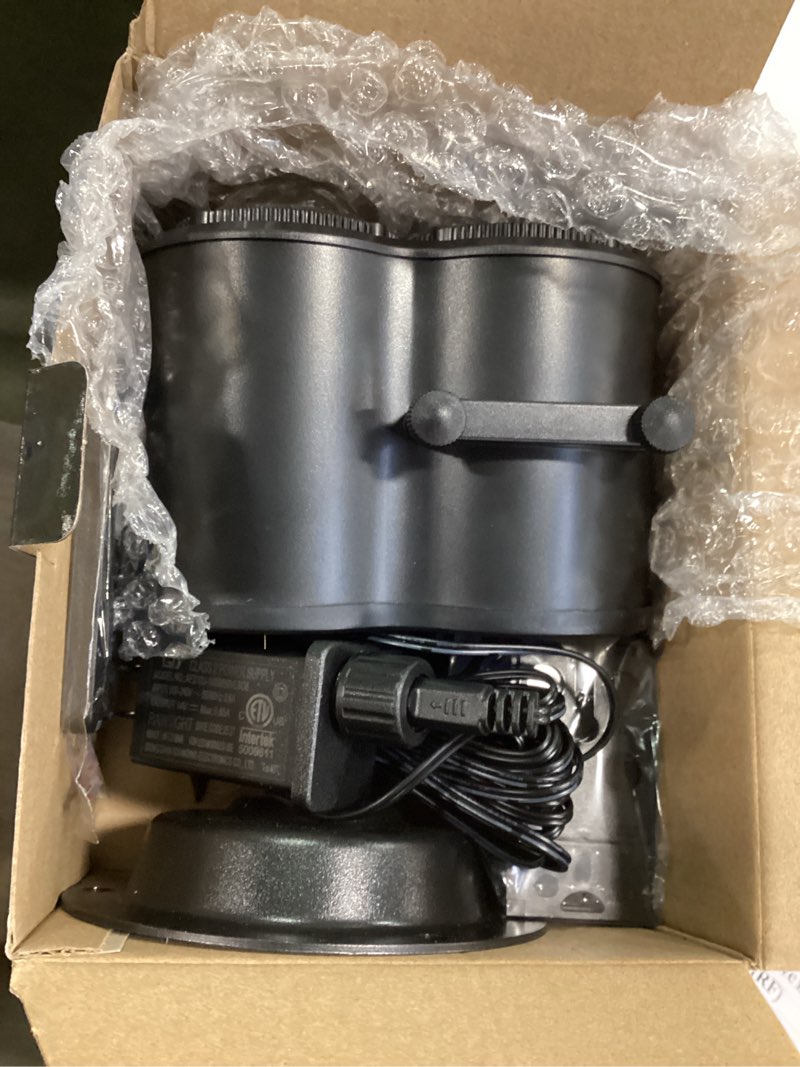 Condition photo showing Good Condition for 4-Large Pattern Halloween Christmas Projector Lights Outdoor, 29 Effects Holiday Projector Light Outdoor 2 in 1 with Remote, Christmas Decorations Lighting for Outside Home Party House Decor