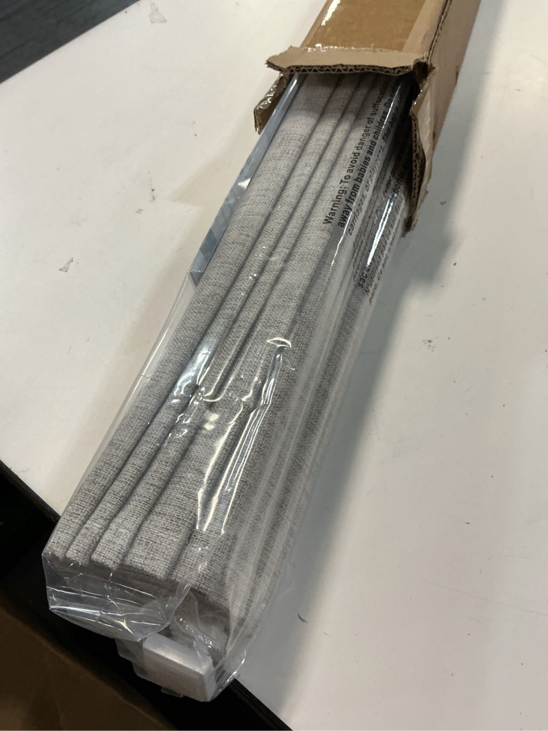 Condition photo showing Good Condition for lazblinds no tools no drill cordless roman shades for windows, blackout thermal insulated uv blocking window blinds, room darkening fabric blinds for indoor windows, 35'' w x 64'' h, grey blackout - grey 35" w x 64" h