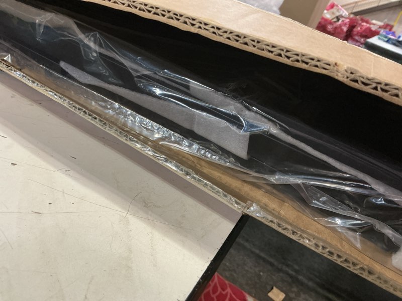 Condition photo showing Good Condition for Babelio 104" Extra Wide Baby Gate, 30" Tall Auto Close Dog Fence for Stairs Doorways Fireplace, Hardware Mounted Pet Gate Indoor, Foldable 5 Metal Panels, Black Black 104" Wide Gate - 5 Panels