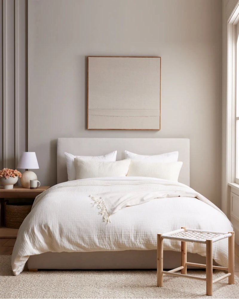 quince organic airy gauze duvet cover set king size