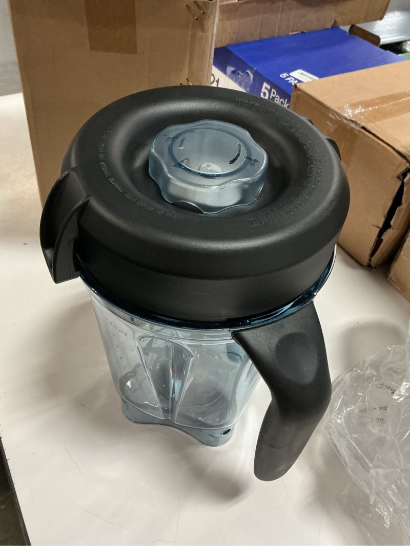 Condition photo showing New/Like New for 64oz low-profile blender pitcher compatible with vitamix 5200/7500/5000/6300/750/e310/vm0102/vm0103/vm0197- bpa-free container jar cup for classic & explorian series etc