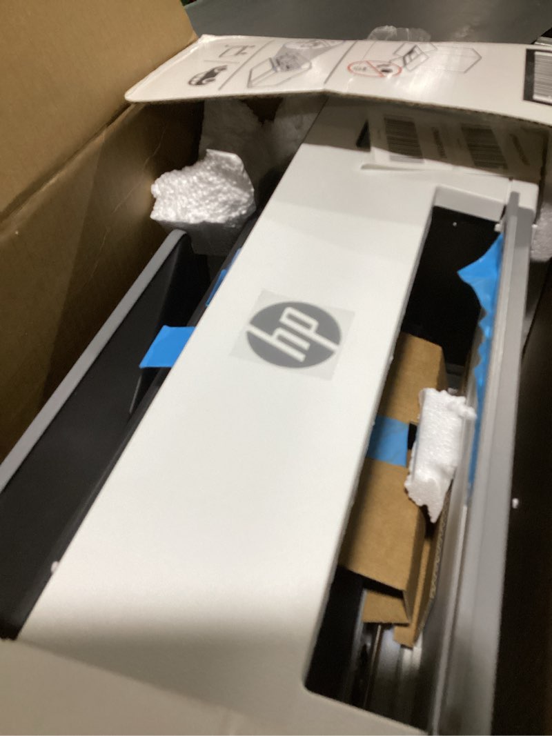 Condition photo showing As Is for hp smart tank plus 651 wireless all-in-one printer, ink tank printer-for-home use, 2 years of ink included auto document feeder, mobile print, scan, copy, fax, an ecotank alternative (7xv38a) white with black top