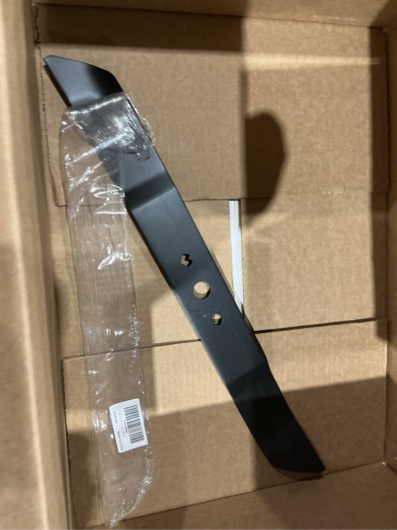 Condition photo showing Good Condition for summercool 21" mower blade compatible with greenworks kobalt 21" deck mowers,21 inch lawn mower blade replace for mo40l4413,mo40l03,mo48l4422,c3208101?black? c3208101-black-1pcs