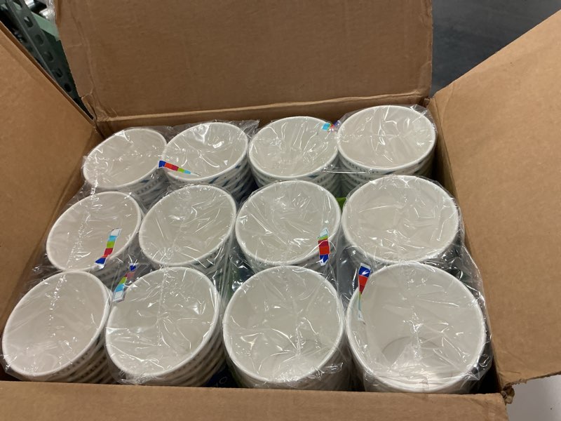 Condition photo showing New/Like New for Dixie To Go Paper Coffee Cups With Lids, 12 oz, 72ct, Disposable Insulated Paper Cups for On-The-Go Hot or Cold Beverages