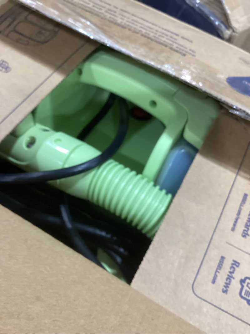 Condition photo showing As Is for BISSELL Little Green Mini Portable Carpet and Upholstery Deep Cleaner, Car/Auto Detailer, with HydroRinse Self-Cleaning Tool and 4" Tough Stain Tool, Tea Green, 4075