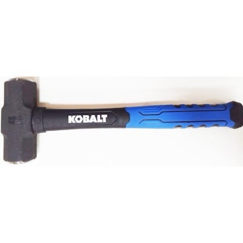 kobalt 4 -lb steel head fiberglass handle engineering sledge hammer