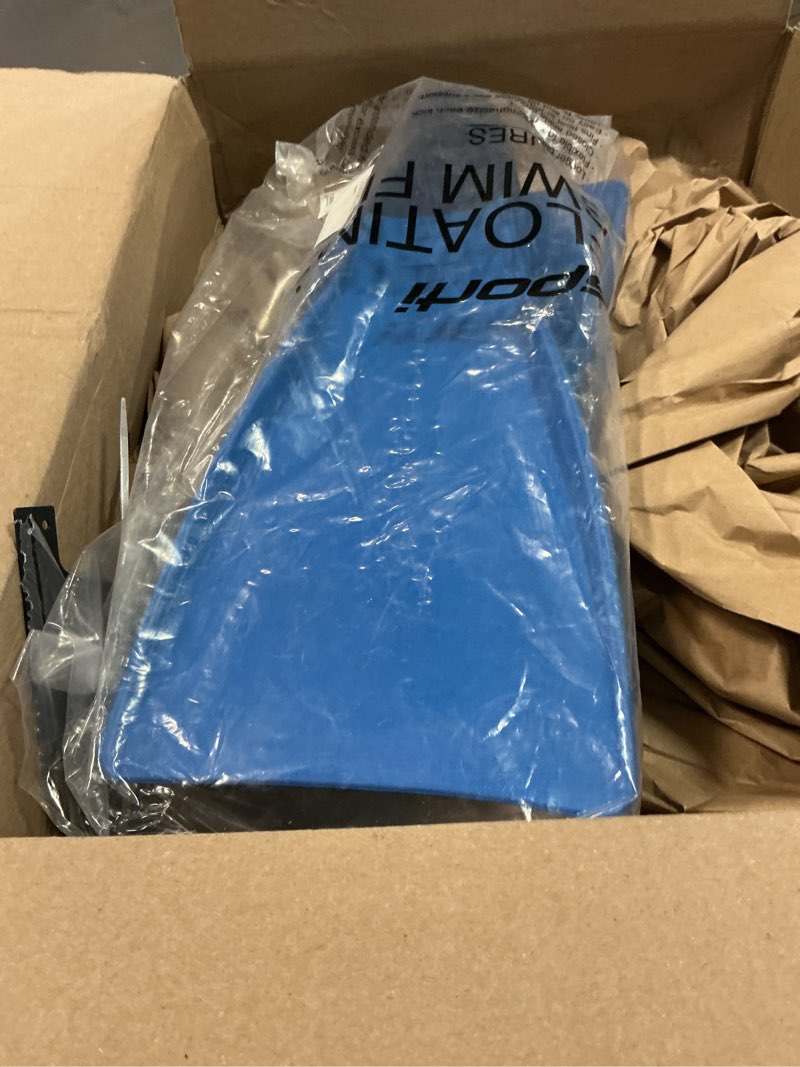 Condition photo showing New/Like New for Sporti Adult-Kids Swim Fins for Pool Lap Swimming - Long Floating Fins for Swimming & Snorkeling - Swim Flippers for Training M 8-9 / W 9-10 Blue-Navy