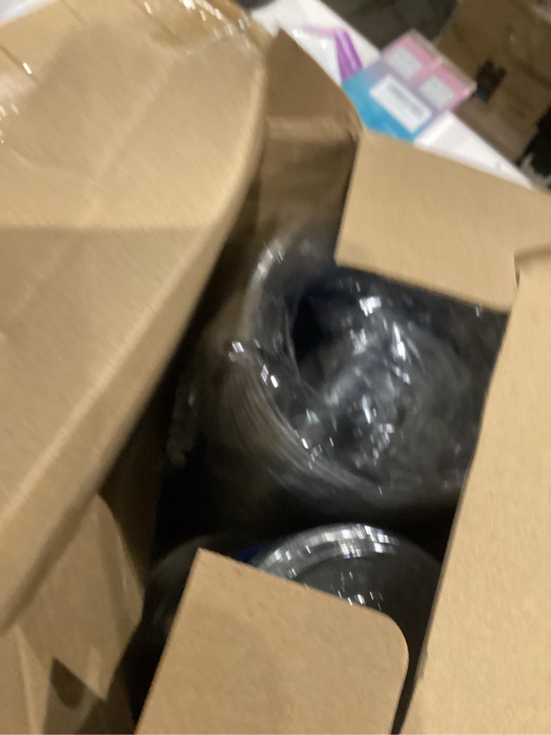 Condition photo showing Good Condition for Shellwei 50 Set 16 oz Winter Snowflakes Plastic Cups with Lids and Straw Disposable Clear Ice Coffee Beverage Drinking Cups for Christmas Birthday Winter Decorations (Dark Blue Sliver)