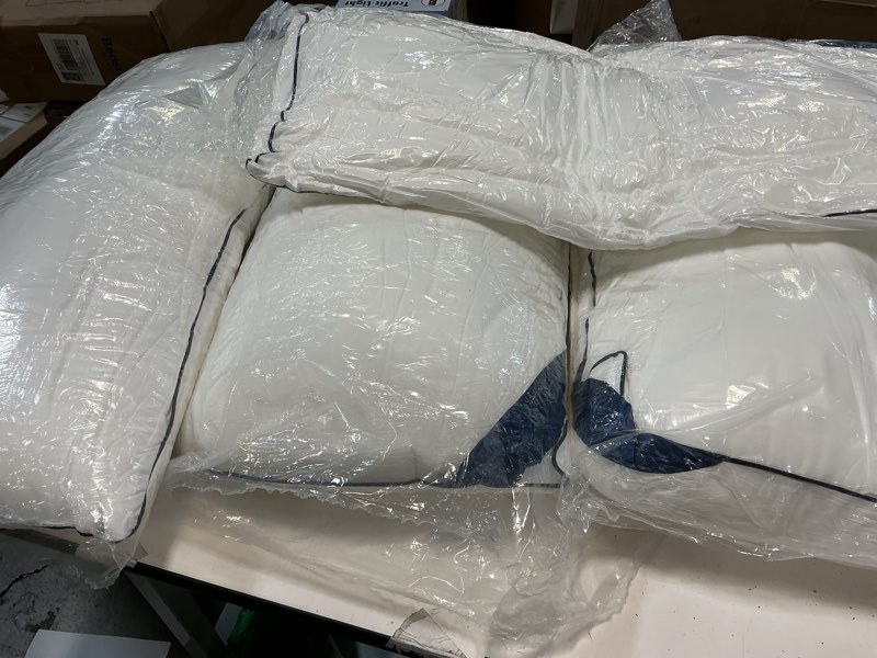 Condition photo showing Good Condition for Meoflaw Pillows King Size Set of 4,Soft Microfiber King Pillows with Hollow Fiber,Hotel Quailty Bed Pillows for Sleeping 4 Pack for Back,Stomach Sleeper
