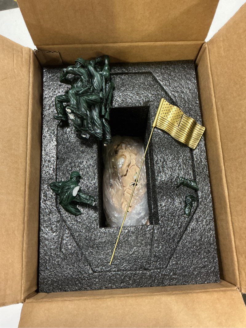 Condition photo showing As Is for Military Gift Shop Large Marine Corps Iwo Jima Statue - Detailed, USMC WW2 War Memorial - Marine Corps Gifts or Office Décor | Iwo Jima Statues