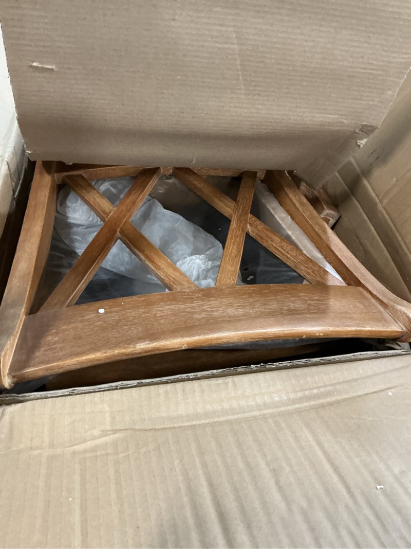 Condition photo showing As Is for Windvale Fabric Upholstered Dining Chair Set of 2