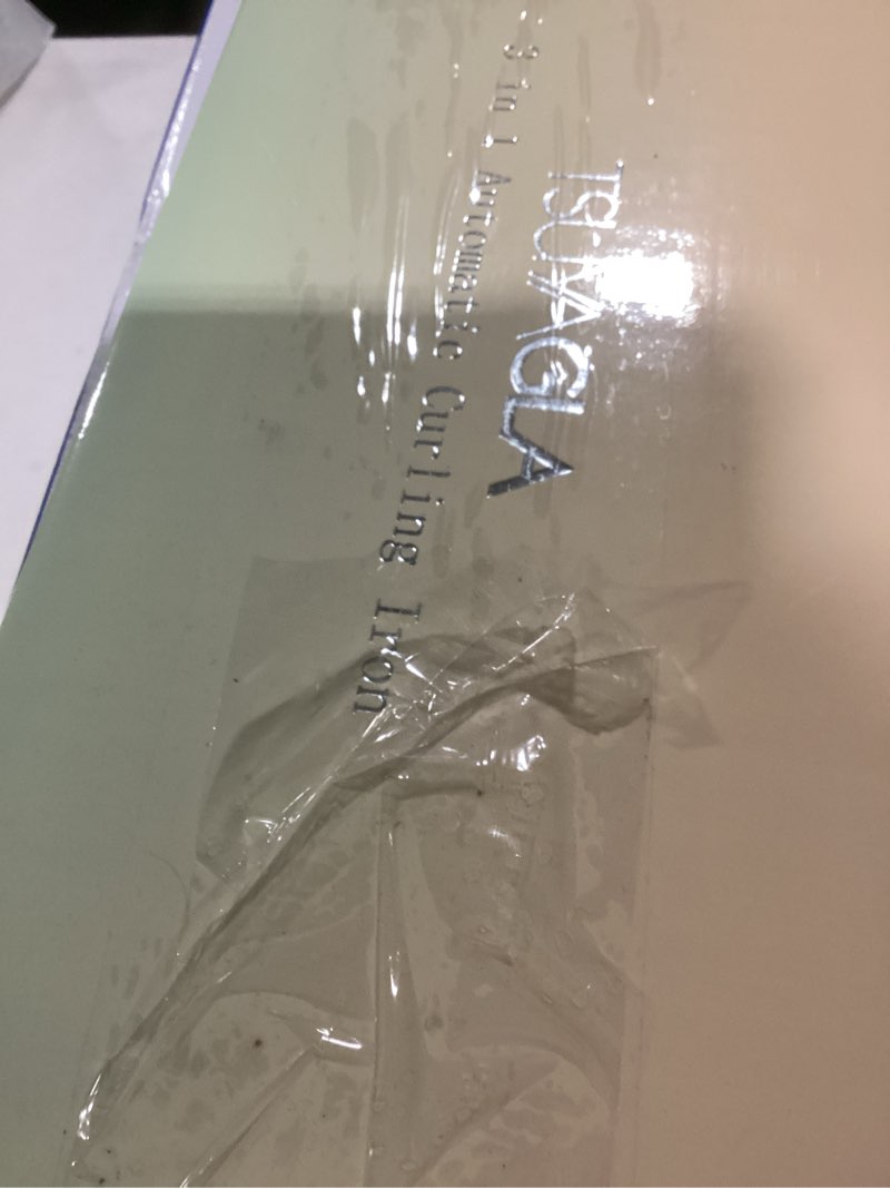 Condition photo showing New/Like New for 3 in 1 Automatic Curling Iron, Hair Curlers with 3 Curling Barrels (1" - 1.25" - 1.5"), Rotating Cur