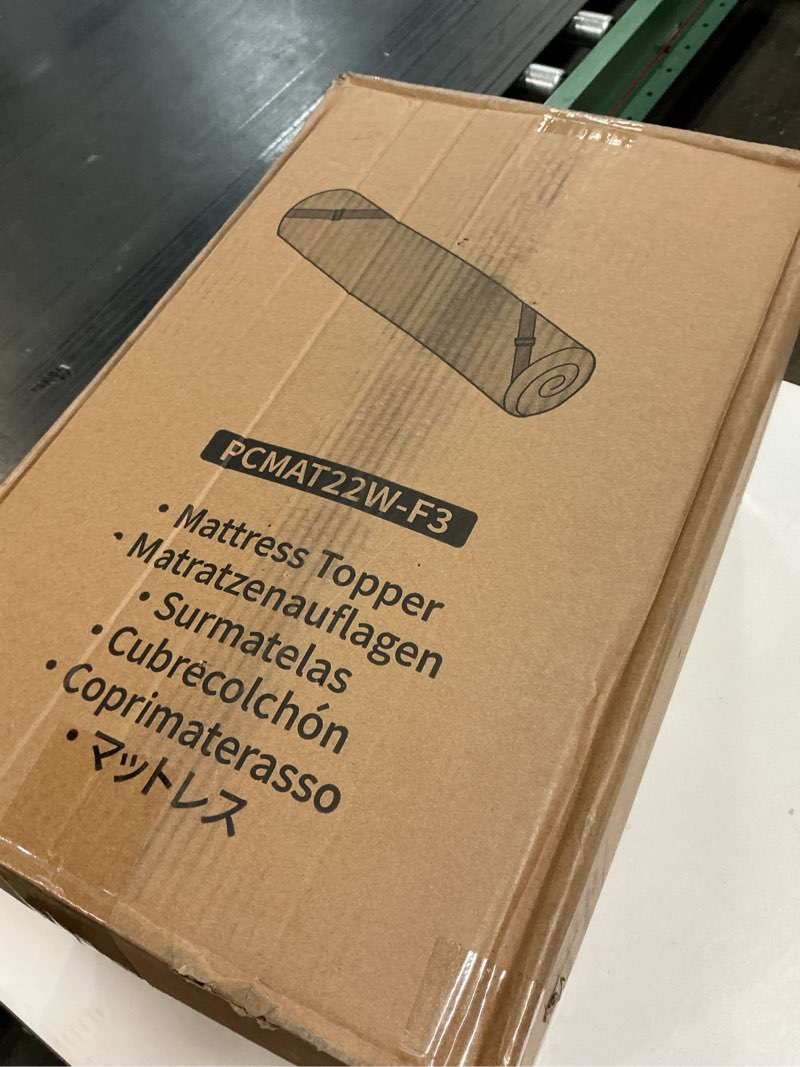 Condition photo showing New/Like New for perlecare firm mattress topper full- 3 inch memory foam bed topper for pressure relief, mattress pad with cooling bamboo cover, removable & washable & non-slip, certipur-us & oeko-tex certified