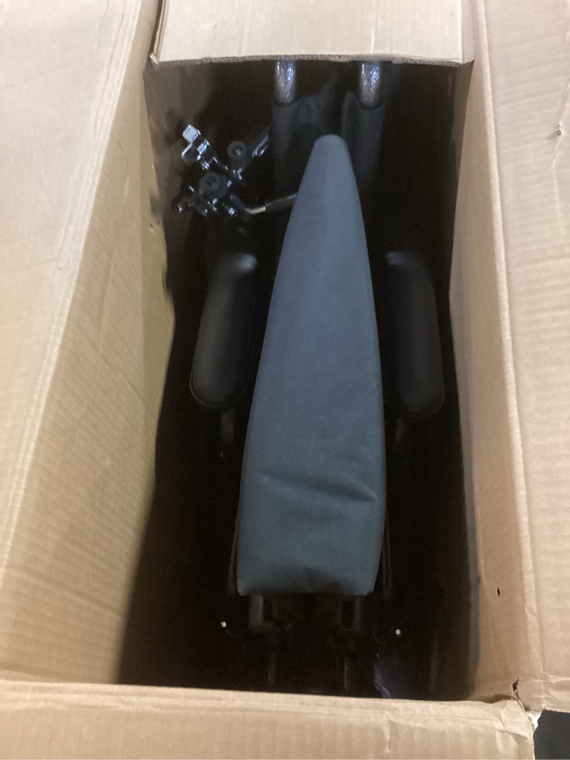 Condition photo showing As Is for Medline Lightweight Wheelchair for Adults With Swing-Back, Desk-Length Arms, Elevating Leg Rests; 18W" x 16"D Seat 18" Seat Width
