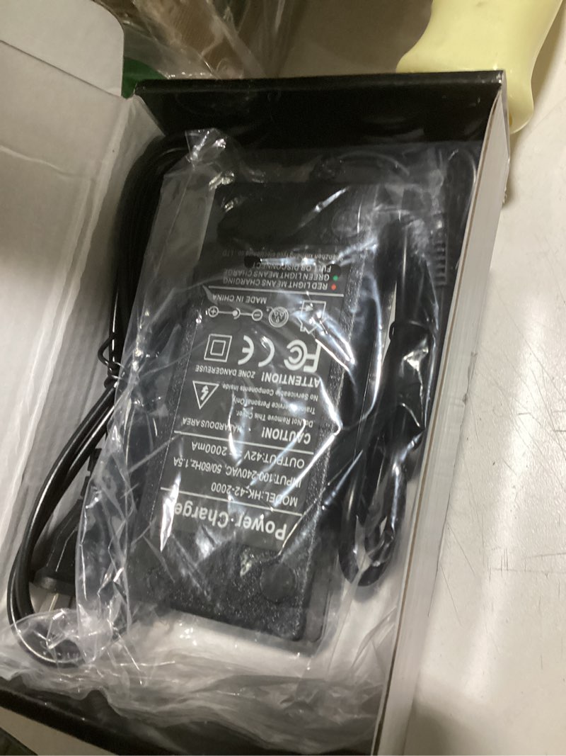 Condition photo showing Good Condition for sgs certified 42v 2a power adapter powerfast 3-prong connector for 36v sports mod,and pocket mod 10s lithium battery,charger replacement for electric scooter