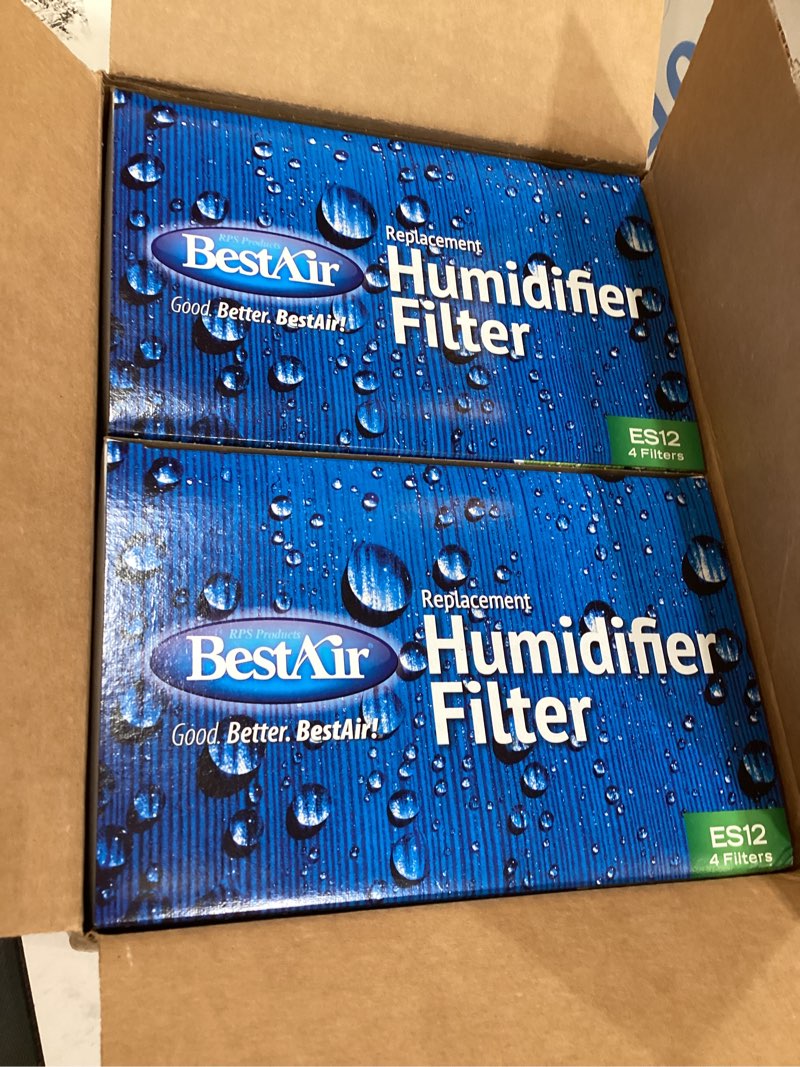 Condition photo showing Good Condition for bestair es12-2 extended life humidifier replacement paper wick humidifier filter, for emerson, quiet comfort & kenmore models, 10" x 9.4" x 6.5", 2 pack (8 filters)