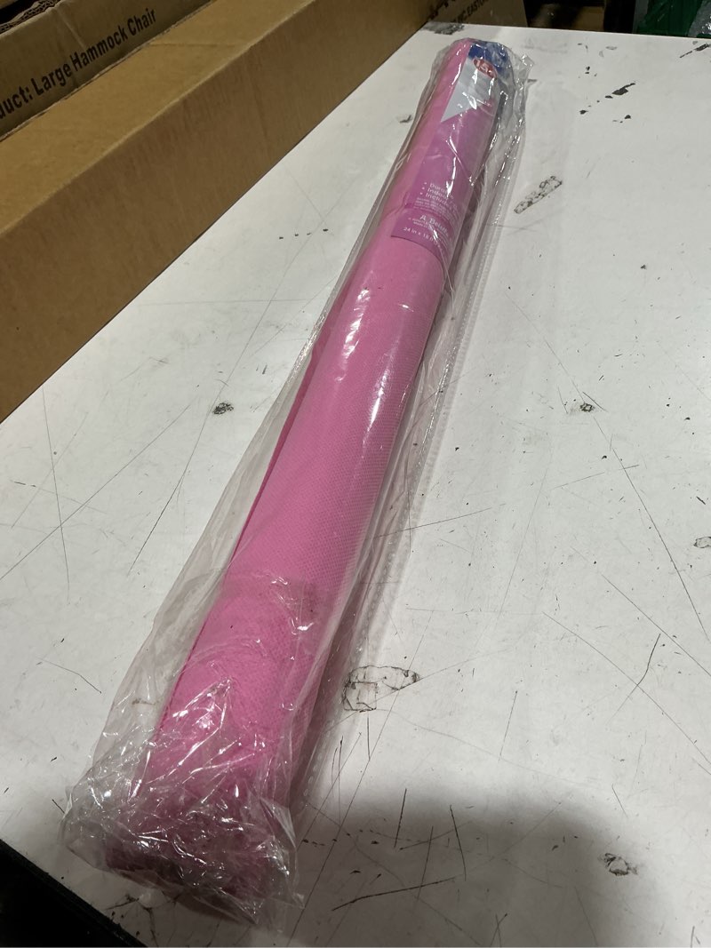 Condition photo showing New/Like New for beistle novelty pink polyester fabric aisle runner for princess theme birthday party sweet 16 bachelorette party supplies 24" x 15' princess pink carpet