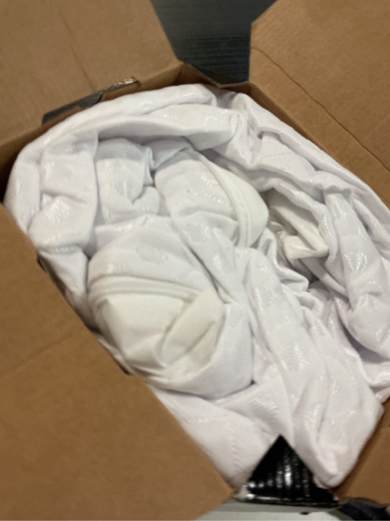 Condition photo showing Good Condition for allerease platinum zip-off top waterproof mattress protector king 360 degree zipper particle barrier temperature balancing luxurious plush top separately machine washable mattress cover (white)