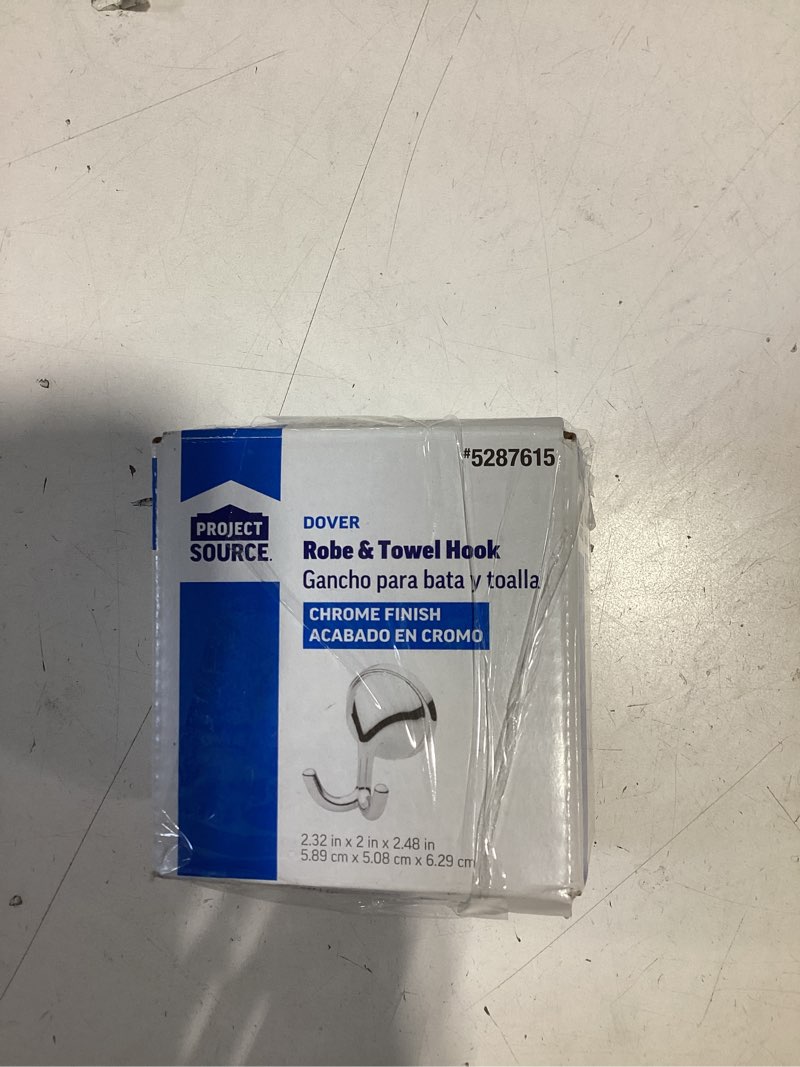 Condition photo showing Good Condition for project source dover chrome single -hook wall-mount towel hook