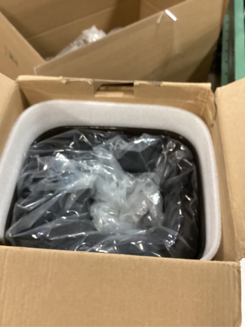 Condition photo showing As Is for Automatic Cat Feeder for 2 Cats - 8L/34 Cups Large Capacity Auto Cat Food Dispenser with LCD Screen, 2 Food Trays, Timed Feeder, Up to 50 Portions 6 Meals Per Day, Keep Fresh Black Double Bowls-Standard