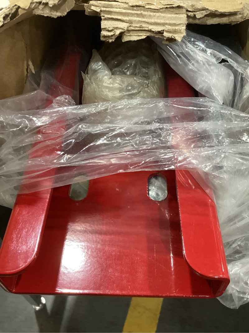 Condition photo showing As Is for 10 ton hydraulic shop press, heavy duty benchtop hydraulic shop press, adjustable working table height, pressure gauge with plates for basement workshops, for automobile repair shops, garages