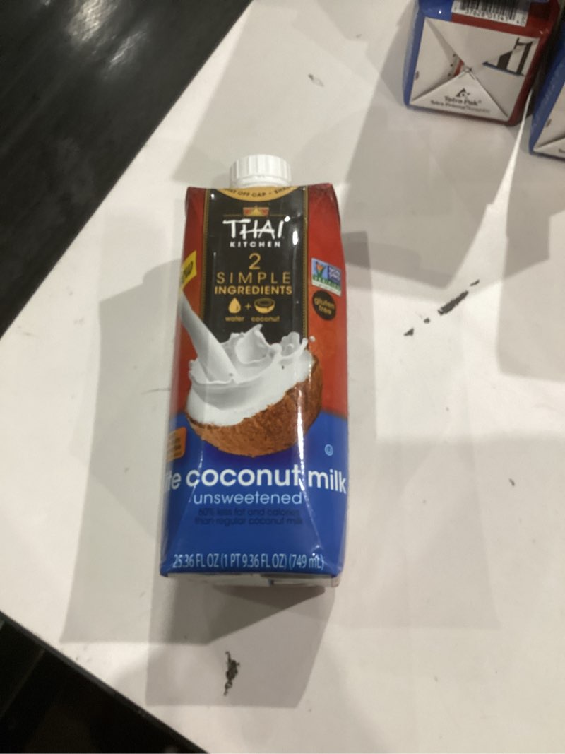 Condition photo showing New/Like New for Thai Kitchen Non-GMO Gluten Free Lite Coconut Milk  25.36 fl oz Brick