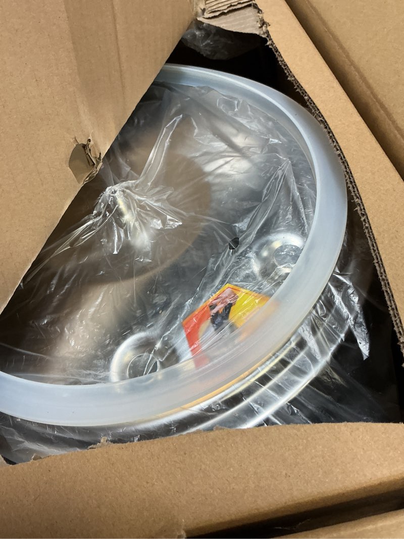 Condition photo showing Good Condition for stainless steel pressure cooker 10 quart all stovetops induction compatible food grade heavy duty multi safety system durable body handle for home and commercial use, deeluban 10.6 quarts