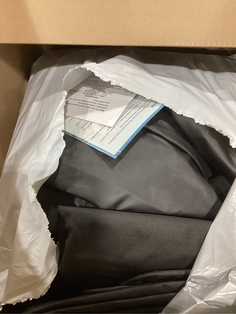 Condition photo showing Good Condition for 1200D Waterproof Boat Cover - Fits 16' to 18.5' ft Bass, V-Hull, Tri-Hull, Fish & Ski, Runabout Bowrider Boats - Heavy Duty Canvas Black Black Model B: Fits 16'-18.5' L X 94" Beam Width