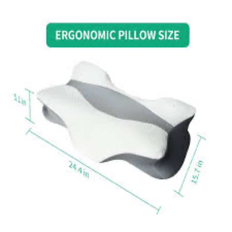 ergonomic cervical pillow, memory foam orthopedic pillow for neck pain relief