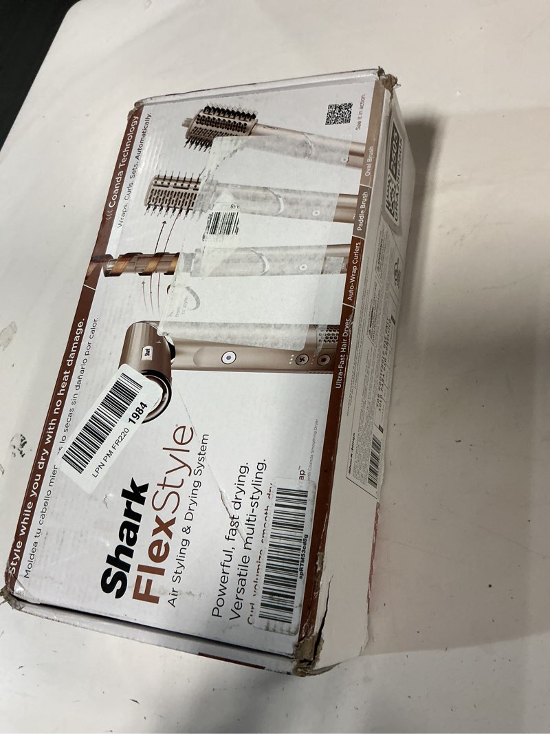 Condition photo showing Good Condition for Shark HD430 FlexStyle Air Styling & Drying System, Powerful Hair Dryer Brush & Multi-Styler with Auto-Wrap Curlers, Paddle Brush, Oval Brush, Concentrator Attachment, Stone Flexstyle-Straight & Wavy Hair