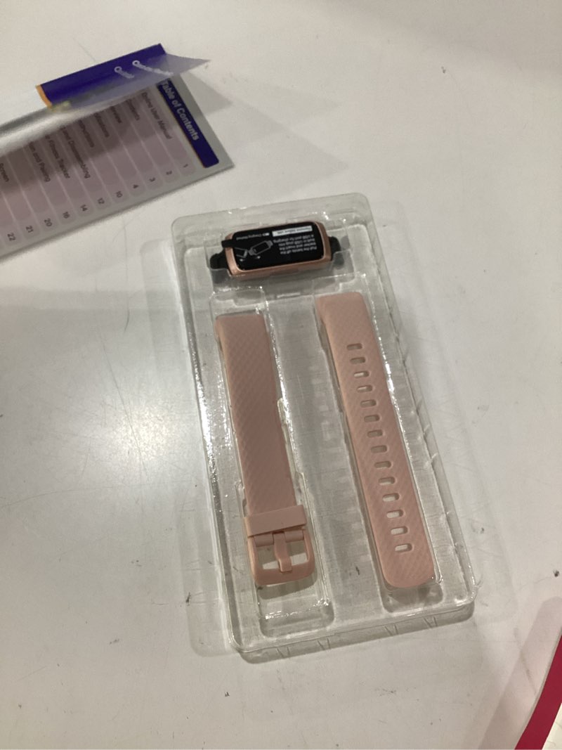 Condition photo showing Good Condition for octandra active 2 veryfit fitness tracker heart rate spo2 blood oxygen saturation sleep monitor 1.05\" screen activity step counter pedometer ip68 waterproof smart watches for men women (id155) (pink) id155 - pink, not tested