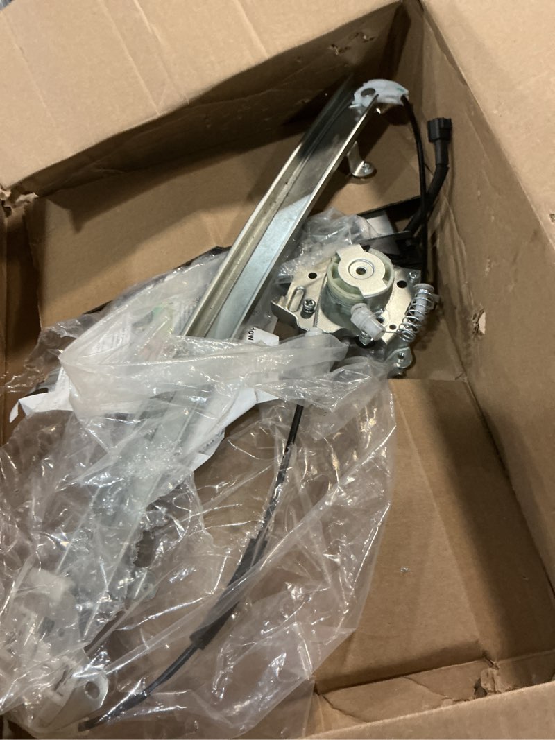 Condition photo showing As Is for bdfhyk 741-349 power window regulator with motor front right for 2005 2006 2007 2008 2011 2012 2013 2014 2015 nissan frontier pathfinder xterra 2009-2010 suzuki equator jx base premium rmz-4 sport 2005-2015 nissan armada titan front right