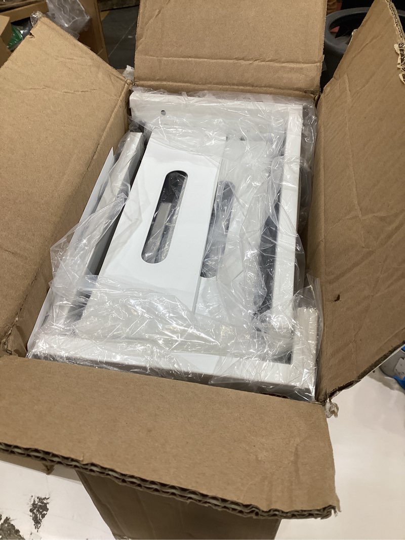 Condition photo showing As Is for Under Sink Organizer Upgrade To Professional Rails,2-Tier Dual Pull Out Cabinet Storage,Height Adjustable Slide Out Drawers For Bathroom Kitchen,2 Pack-18.5"Dx12.8"-16.9"H,White 2 Pack-18.5"Dx12.8"-16.9"H White