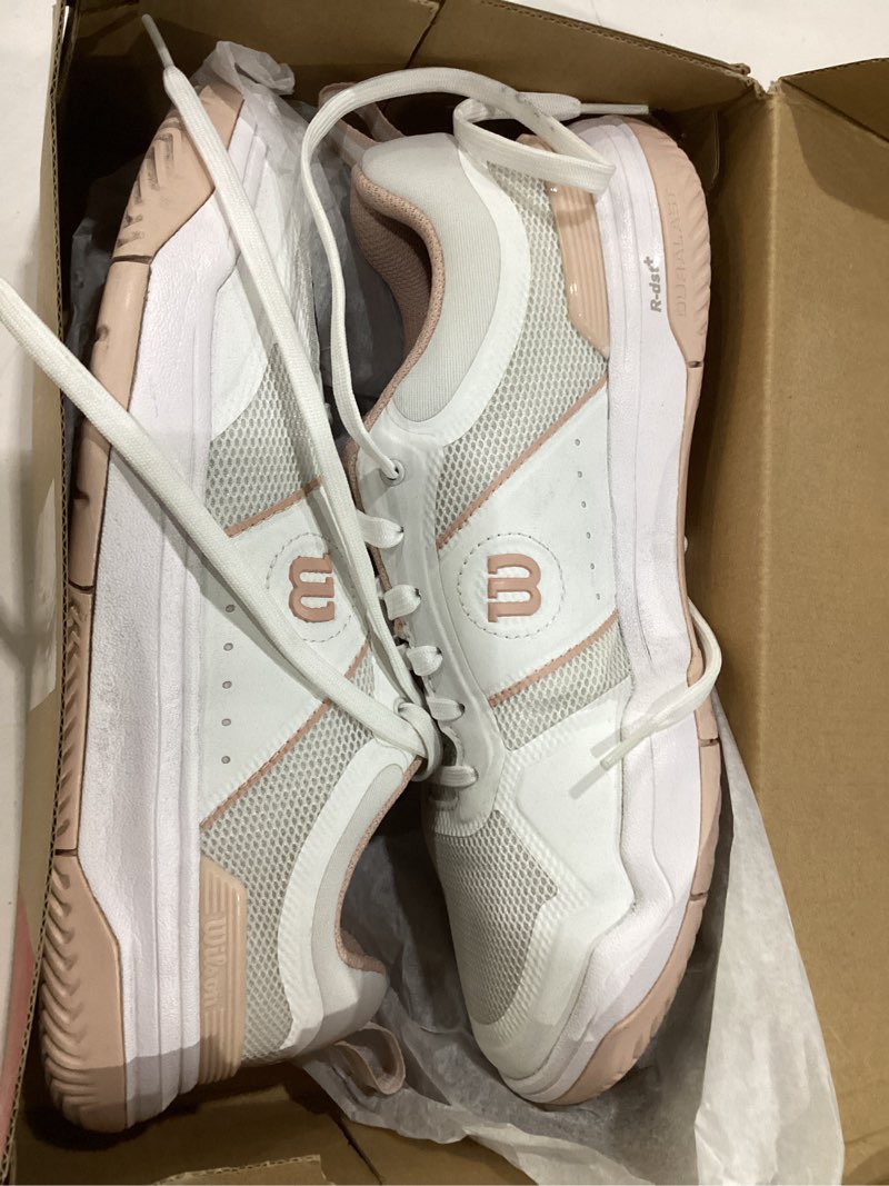 Condition photo showing Good Condition for wilson women's pickle pro women's pickleball shoes 9 white/cameo rose