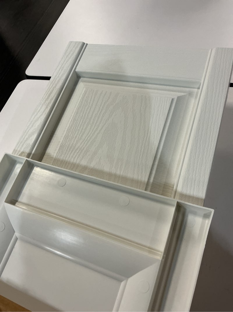 Condition photo showing Good Condition for Ekena Millwork Lifetime Vinyl LP2S14X04700WH Standard Two Equal Panel Vinyls, Raised Panel Vinyl Shutters, w/Installation Shutter-Lok's & Matching Screws (Per Pair), 14 3/4"W x 47"H, White 001 - White 14.75-in. W x 47-in. H