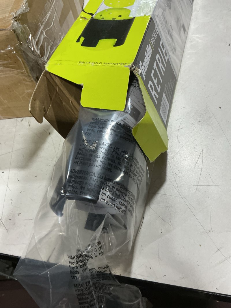 Condition photo showing As Is for franklin sports pickleball, tennis + padel ball hopper tubes - (15) tennis/padel ball + (13) pickleball picker upper tubes - quick pickup + storage - balls not included pickleball retriever tube - pickleball