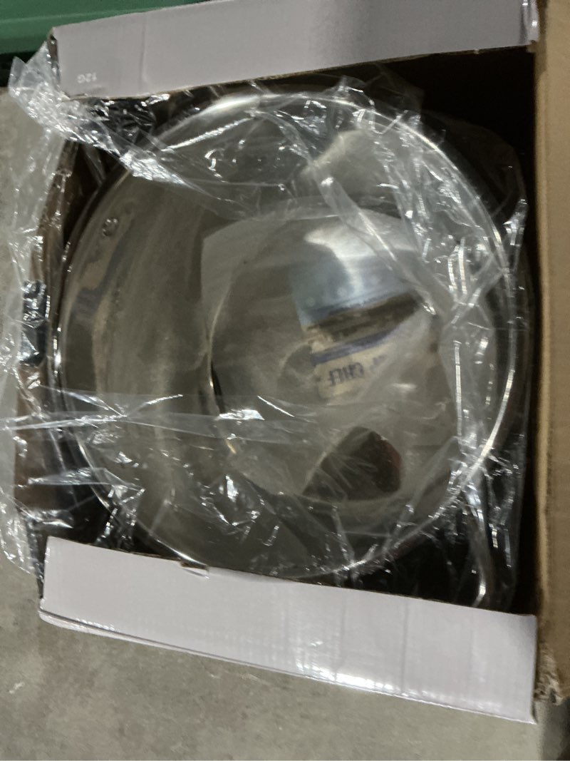 Condition photo showing Good Condition for P&P CHEF 12 QT Stock Pot with Lid, Stainless Steel Large Cooking Pot, Soup Canning Stockpot for Stewing Simmering, Tri-ply Bottom for All Stoves, Heavy-Duty &Dishwasher Safe & Food-Grade 12 Quarts