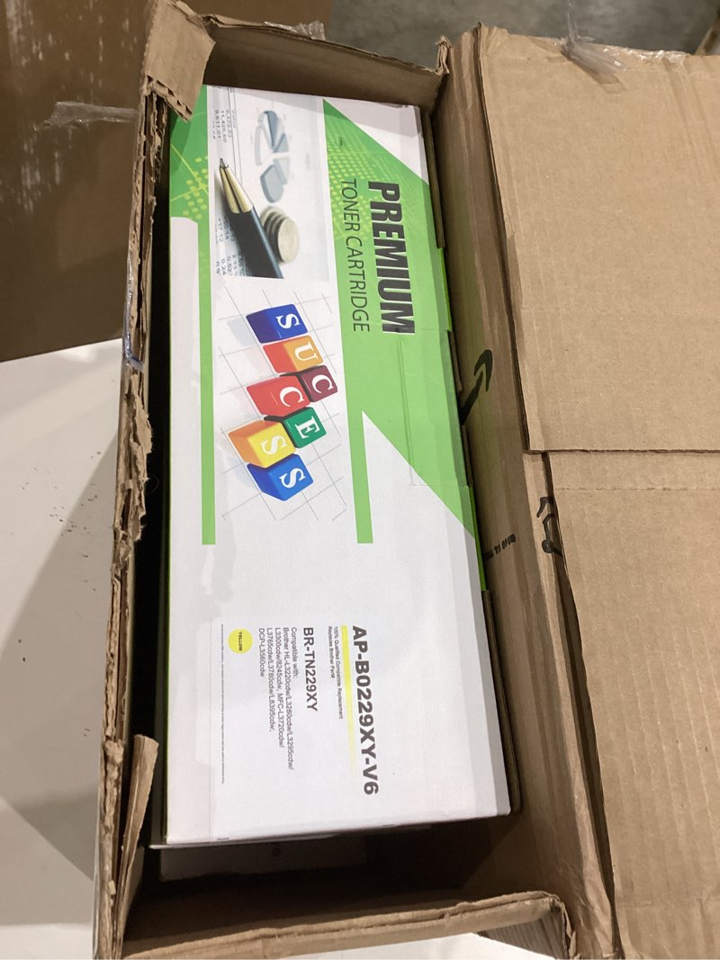 Condition photo showing Good Condition for compatible tn229xl toner cartridges high yield replacement for brother tn229xl tn 229xl for mfc-l3780cdw mfc-l3720cdw hl-l3280cdw hl-l3220cdw hl-l3300cdw hl-l3295cdw printers (4 pack, b/c/m/y)