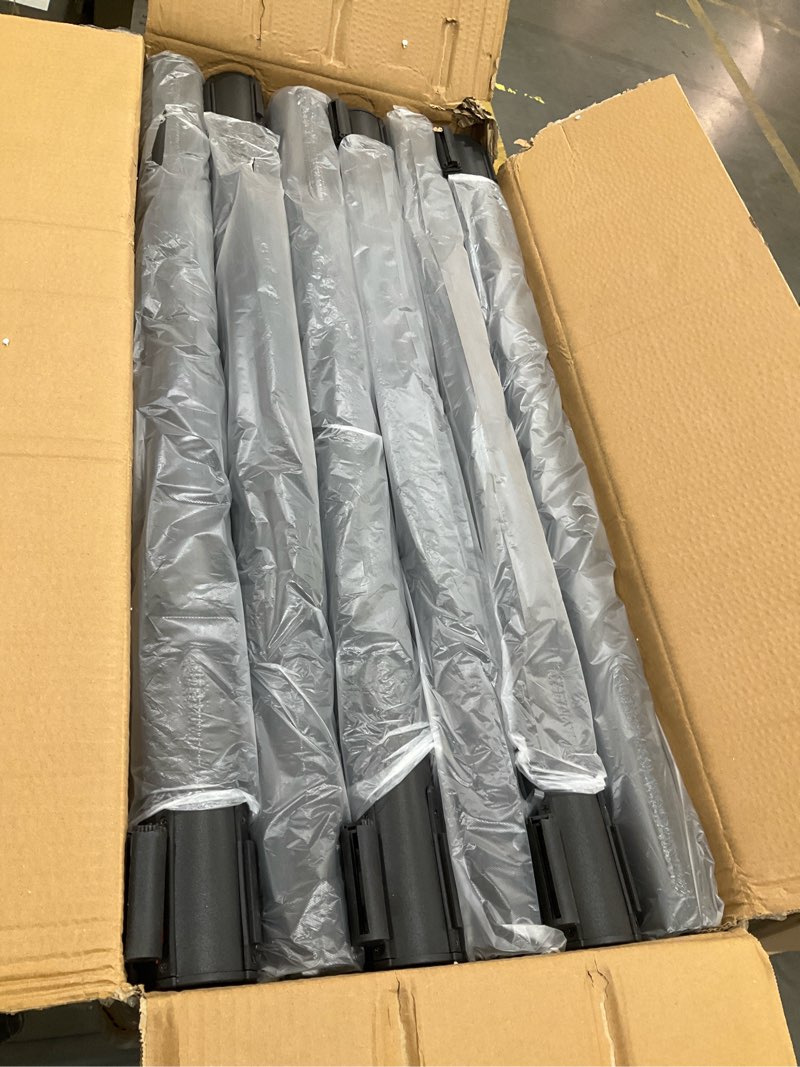 Condition photo showing Good Condition for inmozata 6 pack retractable belt stanchions, black crowd control posts with 6.6ft belts, sign holders, heavy-duty steel base – ideal for events, auto shows, public venues, exhibitions (black, 6.6ft) 6.6ft black
