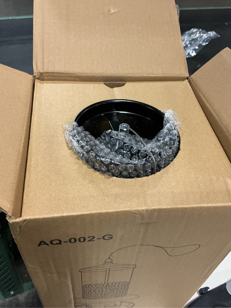 Condition photo showing Good Condition for squirrel-proof bird feeder for outdoor wild bird 15"h dark green