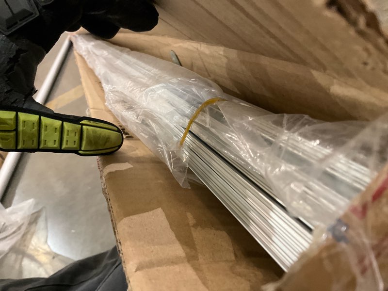 Condition photo showing Good Condition for 10-pack 6.6ft/2meter silver recessed led aluminum channel for led strip lights diffuser channel with milky cover end caps and mounting clips, flush mounted led track for ceiling under cabinet closet.