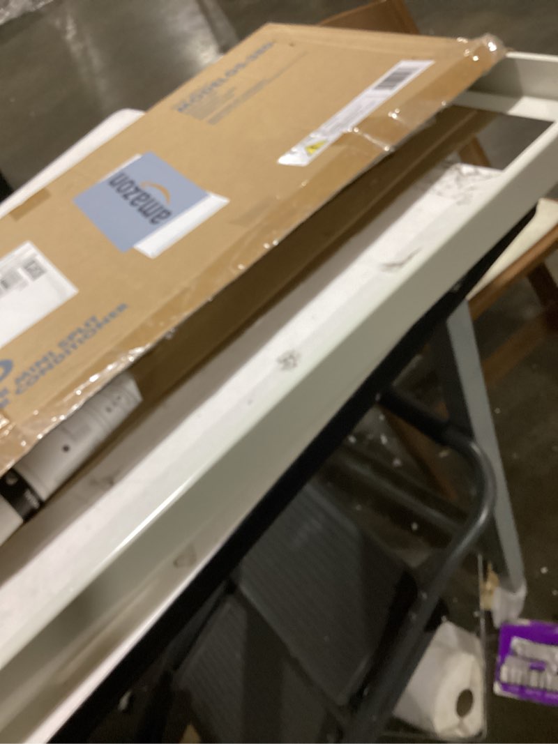 Condition photo showing As Is for senville mini split ground stand for 9000-12000 btu air conditioners