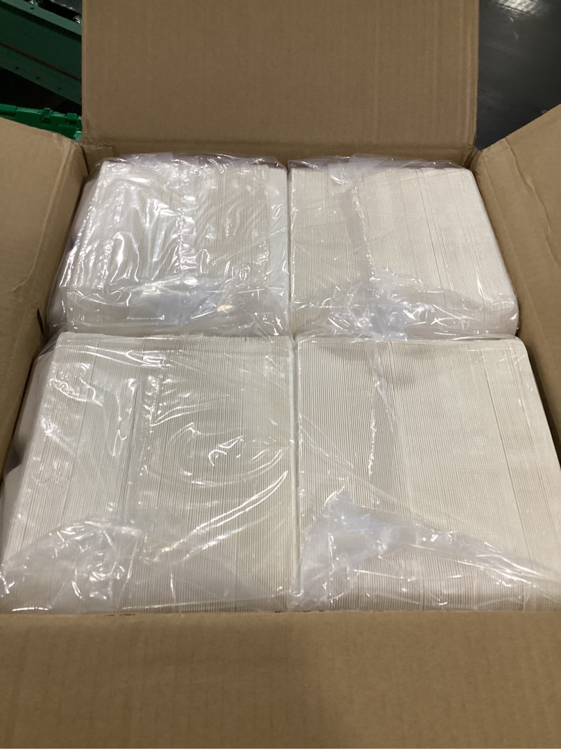 Condition photo showing Good Condition for jolly chef compostable  compartment paper plates   ] heavy duty white divided disposable plate eco-friendly biodegradable food trays for party lunch dinner christmas 118in-500pack white