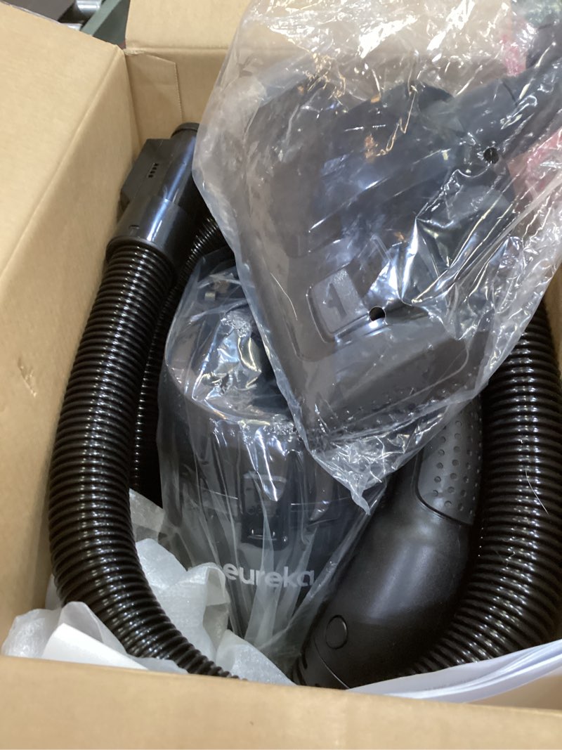 Condition photo showing Good Condition for eureka bagless canister vacuum cleaner, 1100w high power vacuum cleaner for carpets and hard floors hepa filter extension tube 2-in-1 crevice tool floor nozzle, nen121wh