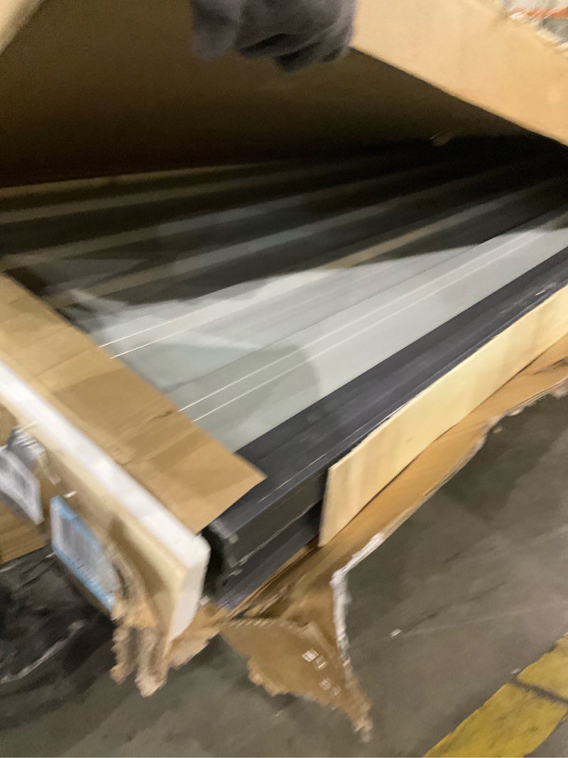 Condition photo showing As Is for Shintenchi 6x4 FT Outdoor Storage Shed with Window, Outdoor Waterproof Storage Shed Metal Garden She