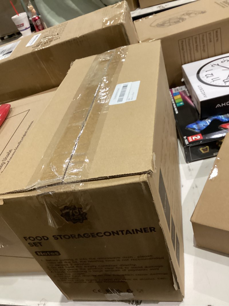 Condition photo showing New/Like New for 70 PCS Food Storage Containers with Lids Airtight, (35 Lids & 35 Containers) Leak proof Containers Set for Kitchen, Meal Prep, BPA-Free, PVC-Free Plastic, Microwave/Dishwasher Safe, Extra Labels & Pen