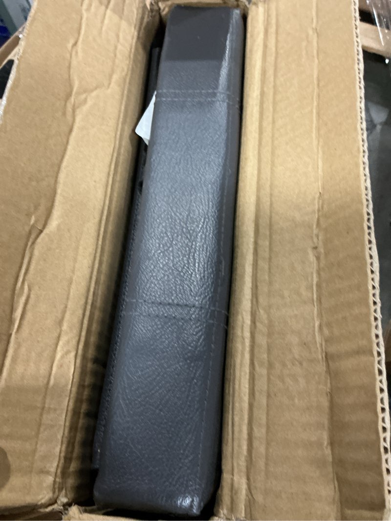 Condition photo showing Good Condition for songmics 30 inches folding storage ottoman bench, storage chest, footrest, coffee table, padded seat, faux leather, holds up to 660 lb, dark gray ulsf040g01 dark gray m(15 x 30 x 15 inches)
