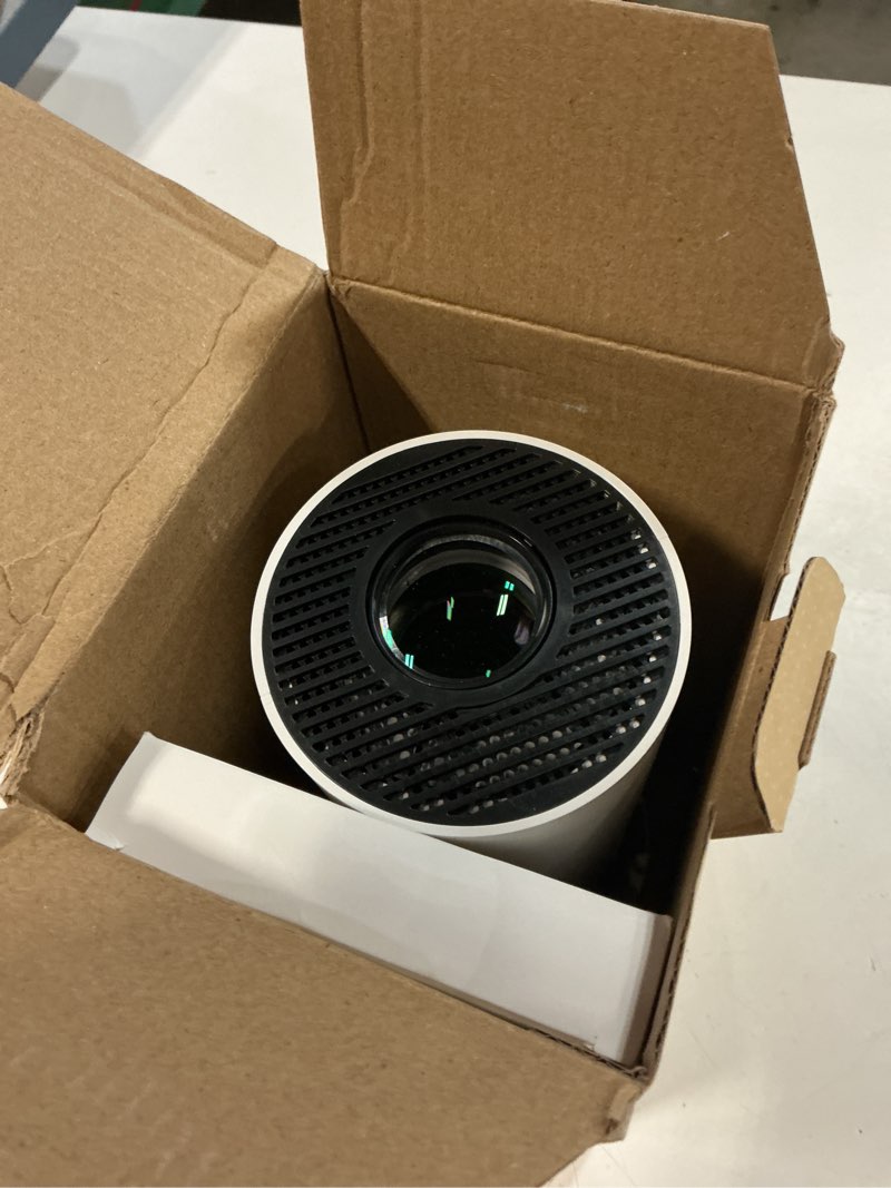 Condition photo showing Good Condition for 1080p support mini projector portable, 270 degree rotation,smart projector with wifi and bluetooth,auto vertical keystone, compatible with hdmi/usb/tv sticks/smartphones/laptops[built-in apps] white
