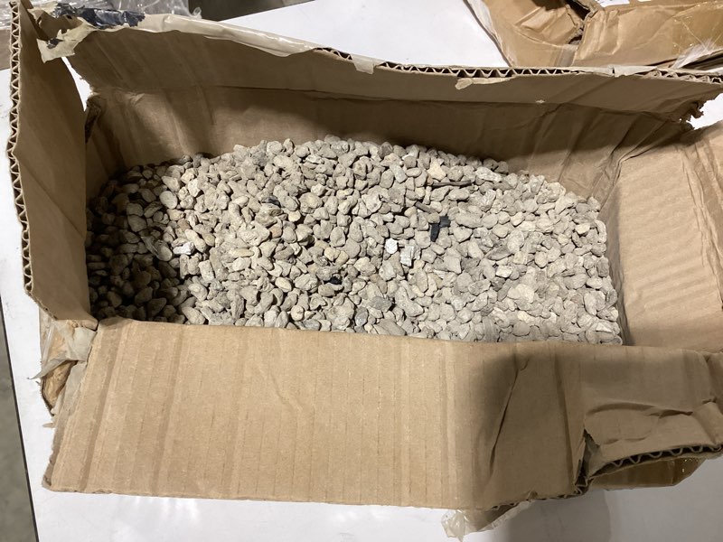 Condition photo showing As Is for 5lb succulent and cactus gravel pebbles, 1/5 inch stones peach | natural decorative river rocks for plants, vases, aquariums, terrarium and outdoor gardening 5 pounds peach 1